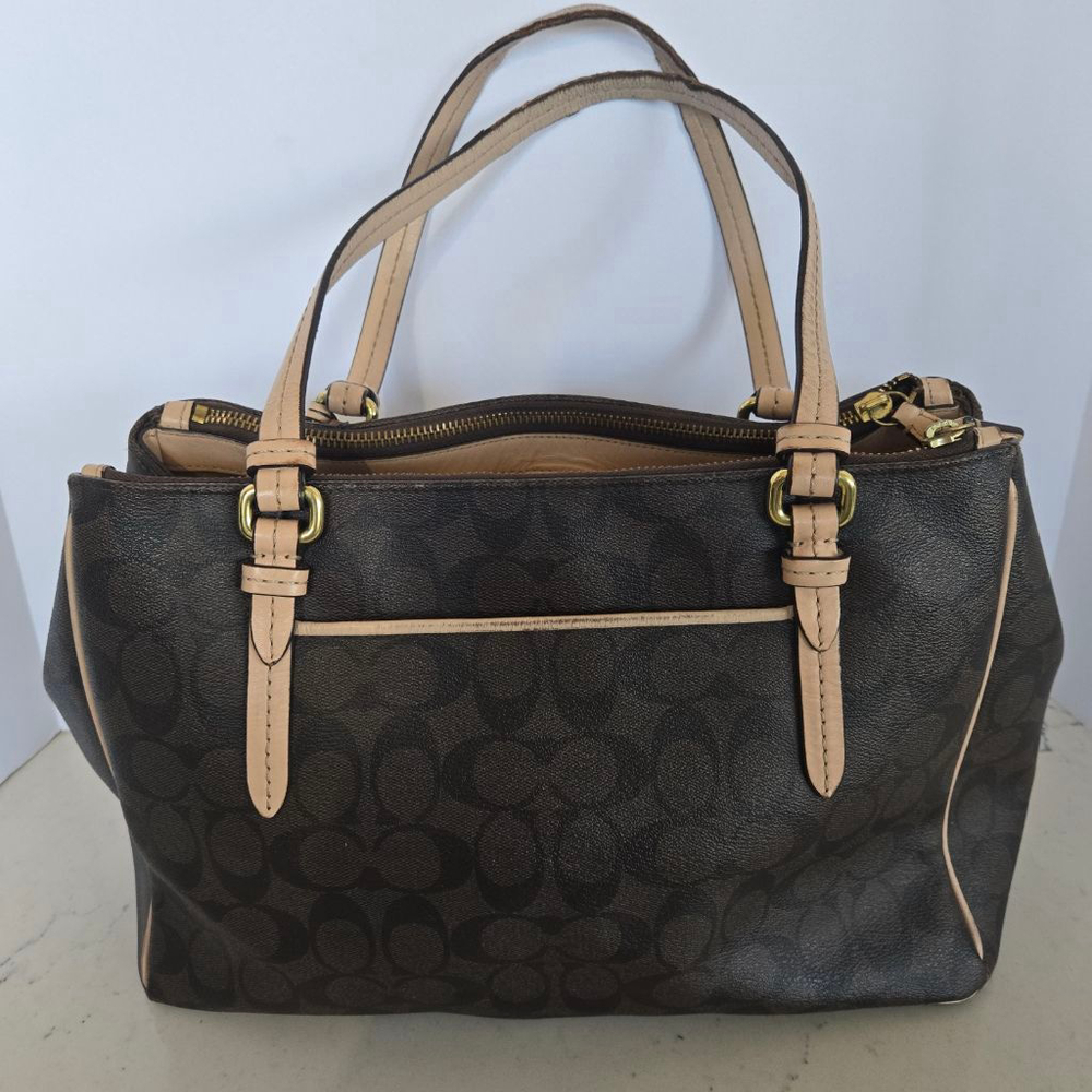 Women's Coach Signature Peyton Double Zip Bag F26187 - Picture 2 of 16